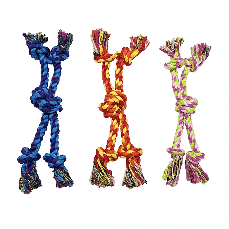 Eco Friendly Rope Knotted Dog Toy