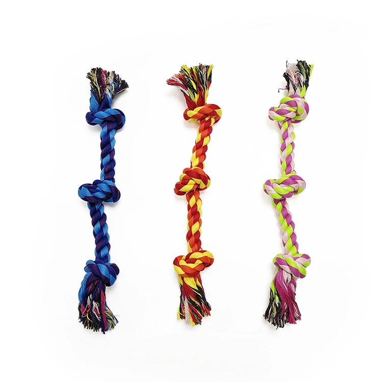 Flossy Chews 3 Knot Rope Tug Dog Toy