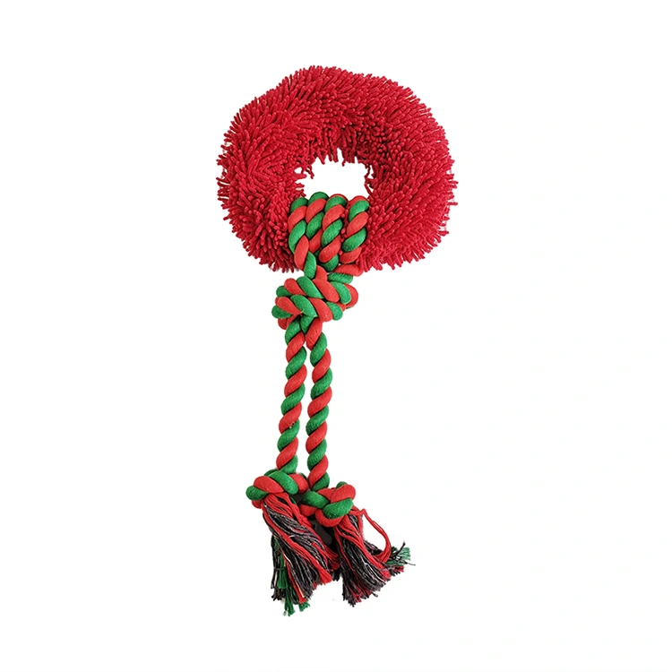 Interactive Red Green Rope Toy