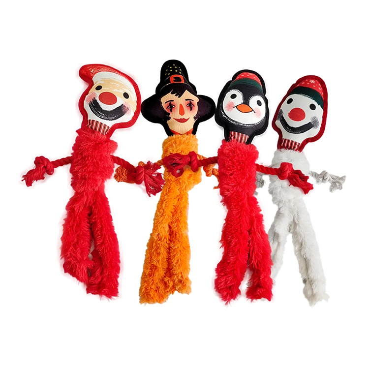 Plush Dog Toy With Rope
