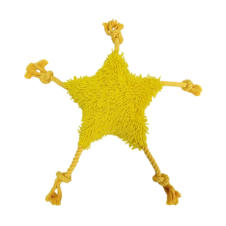 Star Shape Ultra Soft Chenille Dog Toy