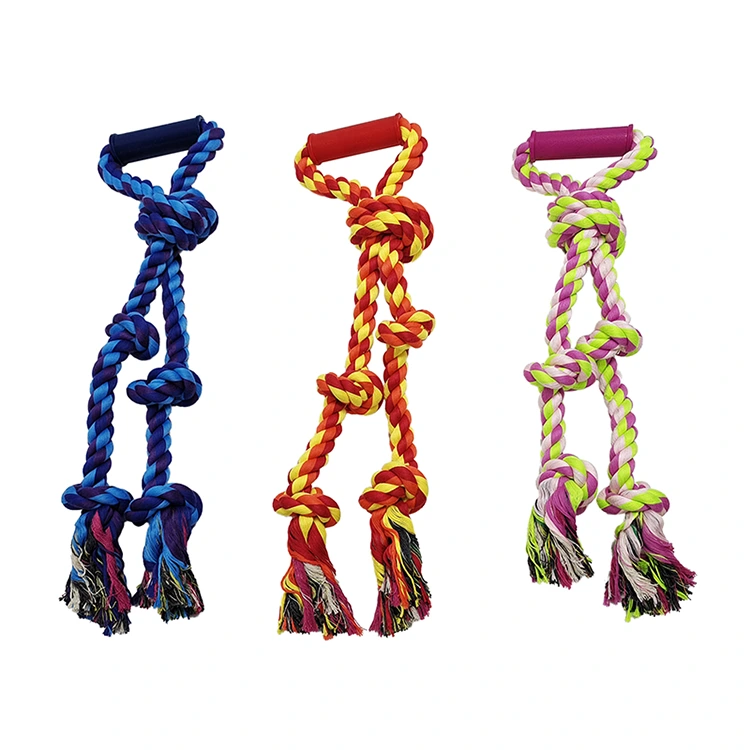Twisted Rope 5 Knot Tug Dog Toy